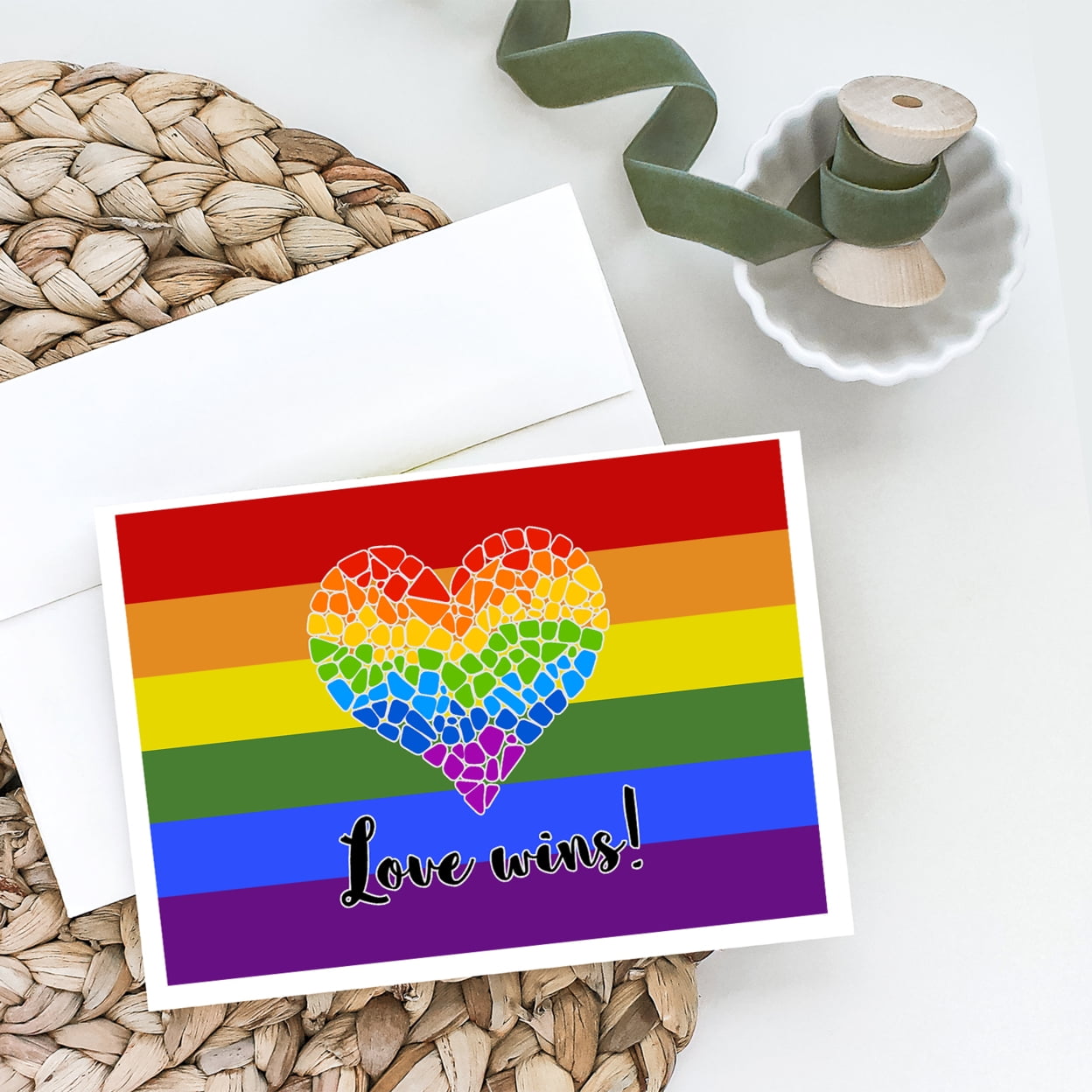 Gay Pride Greeting Card Using my Cricut Explore 2 - with Mx Domestic 