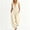 Beige, variant on Women Sleeveless Hooded Zip Front Solid Jumpsuit, Elastic Waist Baggy Cuffed Ankle Side Pockets Casual Loose Rompers Brown XL(XL)