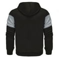 thumbnail image 4 of Hoodies for Men Full Zip Color Block Drawstring Sweatshirts with Pockets Long Sleeve Fashion Warm Outwear Jackes, 4 of 4