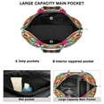 thumbnail image 2 of Traditional Sacred Mandala Zipper Tote Bag - Lightweight & Spacious Design, Ideal for College Students & Working Professionals, 2 of 5