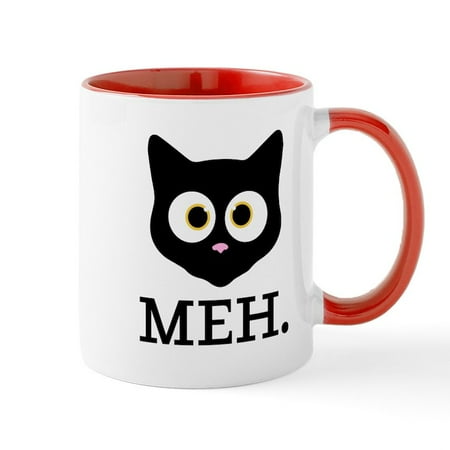

CafePress - Meh. - 11 oz Ceramic Mug - Novelty Coffee Tea Cup