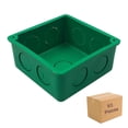 thumbnail image 1 of Registro 3x3 Empotrar Verde Cuadrado Sin Tapa Plastico 92 Piezas Inreco RCP3X3-P92, 1 of 4