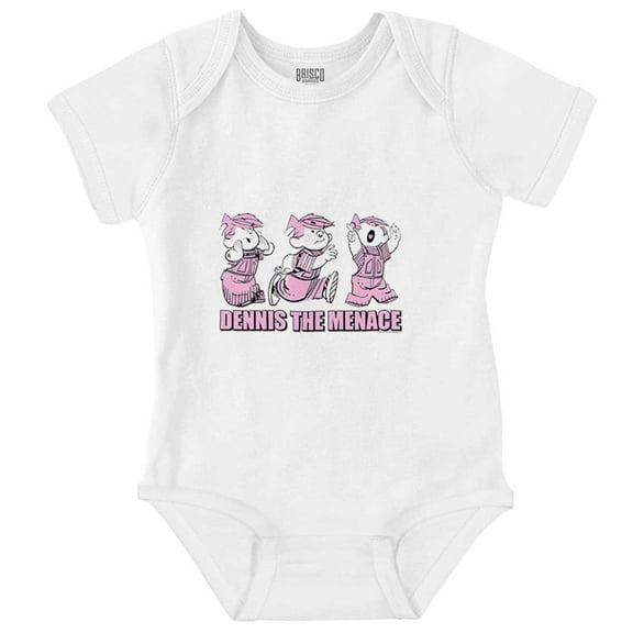 Dennis The Menace Cartoon Prankster Romper Boys or Girls Infant Baby Brisco Brands NB