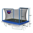 thumbnail image 7 of 8ft by 12ft Rectangular Trampoline with Basketball Board, Ball Inflater and Ladder, Blue, ASTM Standard Tested, 7 of 7