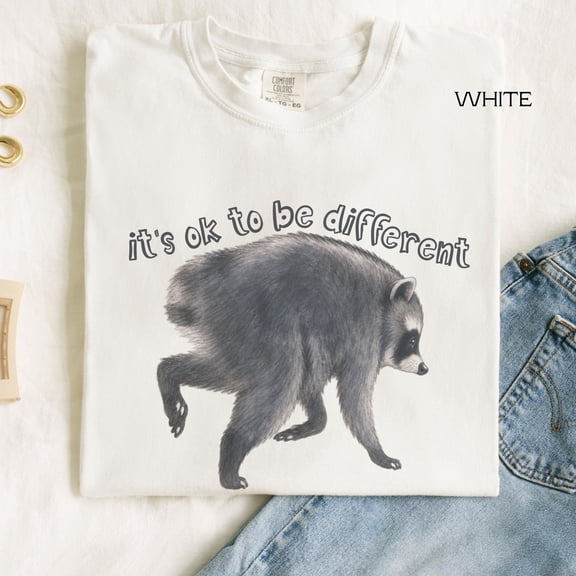 Jimothy Raccoon Shirt, It'S Ok To Be Different, Viral Internet T-Shirt, Animal