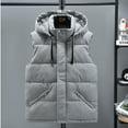 thumbnail image 6 of Durtebeua Plus Size Mens Lightweight Down Puffer Vest Jacket Men Winter Casual Outdoor Sleeveless Z02-Grey,L, 6 of 7