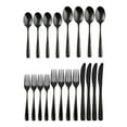 thumbnail image 4 of Cambridge Cranston Black Mirror 18/0 Stainless Steel 20 Piece Flatware Set, 4 of 4