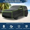 thumbnail image 7 of Unique Bargains Car Cover Waterproof All Weather 210D Waterproof Membrane Black 1 Pc ["for  Kia"] ["for  Soul"], 7 of 7
