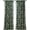 Multi-color, variant on DriftAway Indoor and Outdoor Polyester Blackout Back Tab Curtain Pair Green,Beige,Multi-color 0.10 in x 84.00 in Set of 2