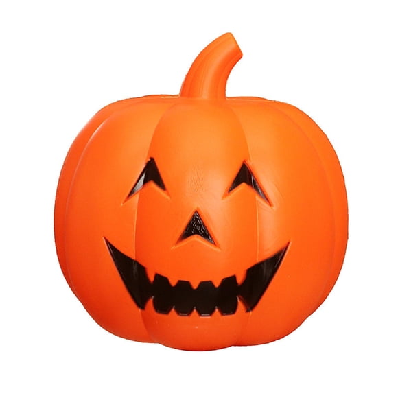 32cm Halloween Pumpkin Light Decor LED Lámpara de calabaza Música acústica Luz nocturna para niños Niños (Naranja, sin batería)