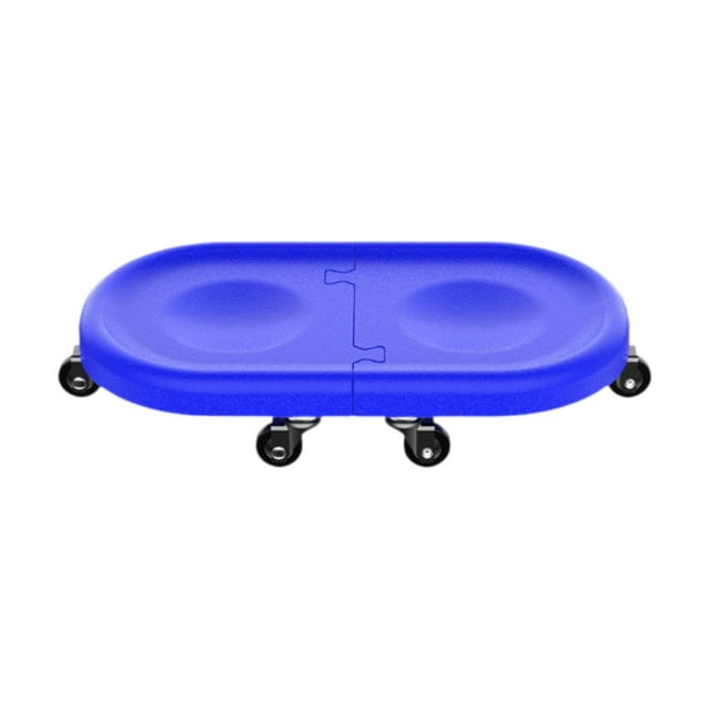 Rodón abdominal de 6 ruedas Músculo abdominal Rueda de la rueda multifuncional Placa de deslizamiento multifuncional 360 grados Mujeres giratorias AB Azul
