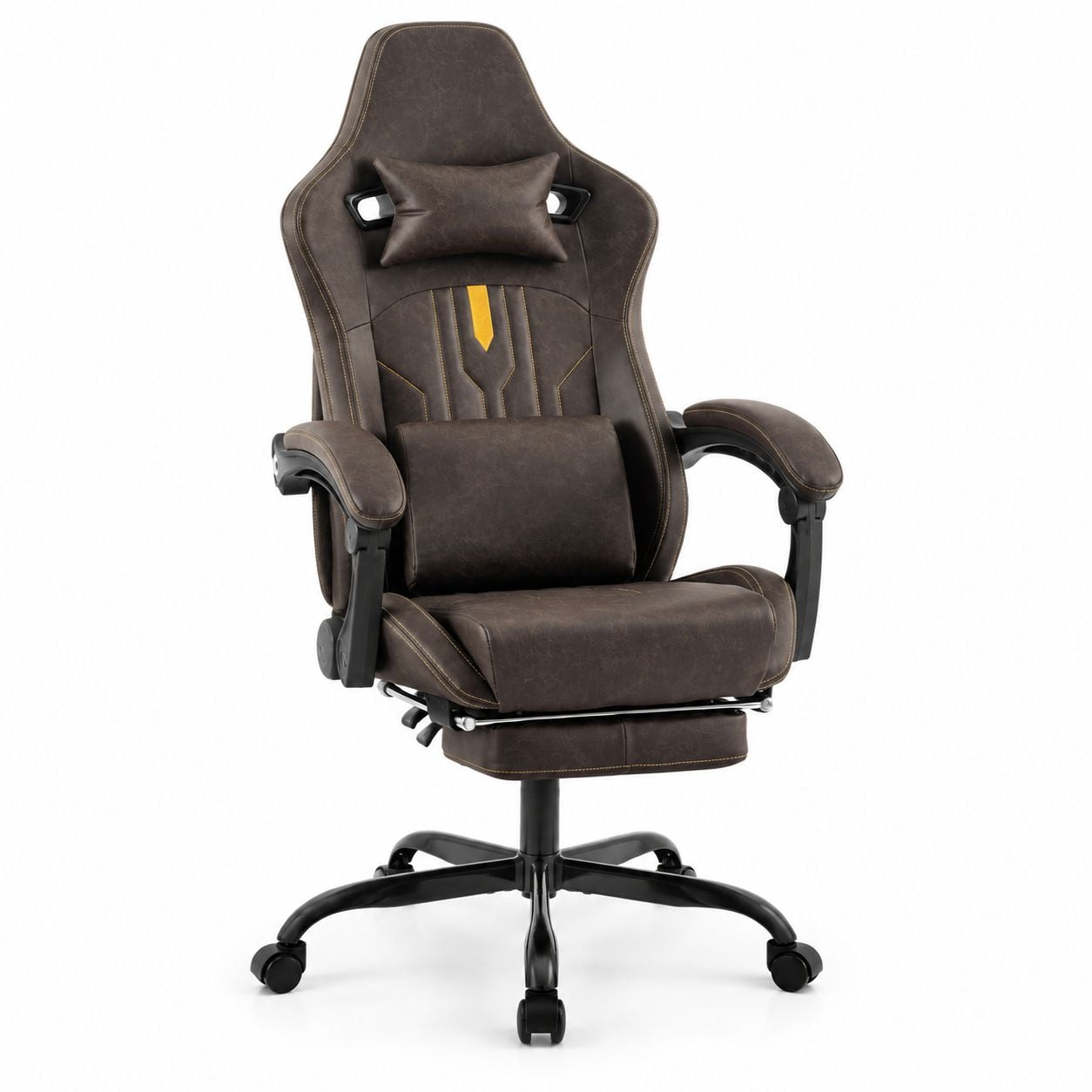gaming chair with footrest and product