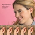 thumbnail image 5 of Kezef Set of 5 CZ Stud Earrings, 18K Gold-Plated 925 Sterling Silver, Round Cubic Zirconia Earrings, Hypoallergenic for Women, 5 of 7