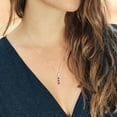 thumbnail image 3 of Gem Stone King 925 Sterling Silver Fancy Pink Zirconia Pendant Necklace for Women (0.72 Cttw, Heart Shape 4MM, Gemstone Birthstone, with 18 inch Silver Chain), 3 of 4