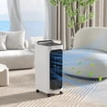 thumbnail image 3 of 26" Evaporative Air Cooler with Ice Packs, 3-In-1 Ice Cooling Fan, Portable Swamp Cooler with Water Tank, Timer, 90° Oscillating, Remote, for Home Office Bedroom, 3 of 4
