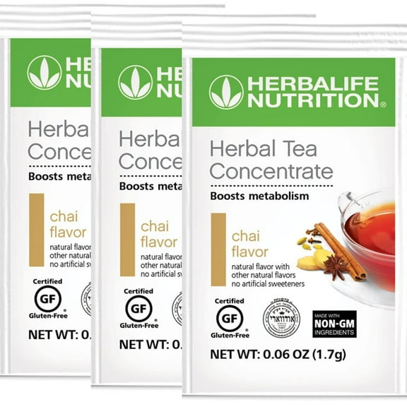 Herbalife. Herbal Tea Concentrate: Chai Flavor, Gluten-Free, No Artificial Sweeteners (30 Packets)