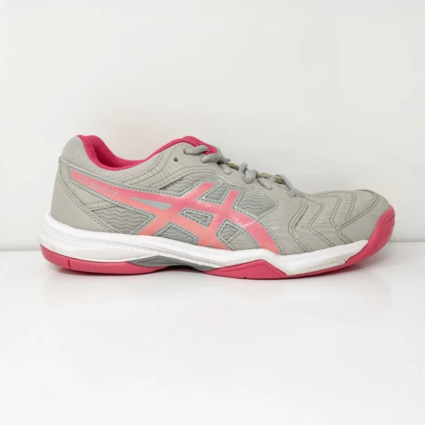 Asics Womens Gel Dedicate 6 1042A067 Gray Running Shoes Sneakers Size 8.5