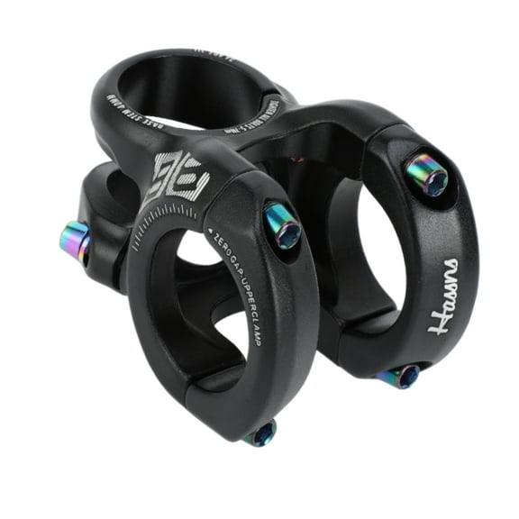 Unique Bargains Mountain Bike Stem Short Handlebar 31.8mm Stem 40mm 0-Degree Rise Cycles Short Stem Black