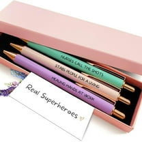 WXLCISI Pastel Pens, Graduation Gifts, Religious Gifts for Women, Bible No Bleed Through Cool Fancy Pens for Women, Nurse Journaling Cute Pretty Chic Nice Pen Set