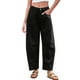 thumbnail image 1 of WILLBEST Pantalones Mujer Pantalones Vaqueros de Tiro Medio para Mujer, de Pierna Ancha, Cortos, Cómodos, Elásticos, Holgados, Estilo Boyfriend Con Bolsillos, Ropa Informal Mediana, 1 of 7