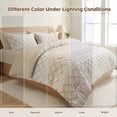 thumbnail image 5 of Vccoem 5-Piece Twin Comforter Set Bed in a Bag - Cream Boho Tufted Luxury Bedding Set, Ultra Soft & Breathable All Season Comforter with Sheets & Pillowcases, 5 of 8