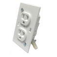 thumbnail image 1 of Enchufe eléctrico US Hardware E-162C dúplex blanco 6x11 cm, 1 of 1