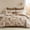 Brown, variant on 100% Cotton Duvet Cover King Size Botanical Floral Bedding Set 3 Pcs Soft & Breathable Cotton Duvet Cover Set with Zipper Closure Leaf Floral Print French Country Comforter Cover Set