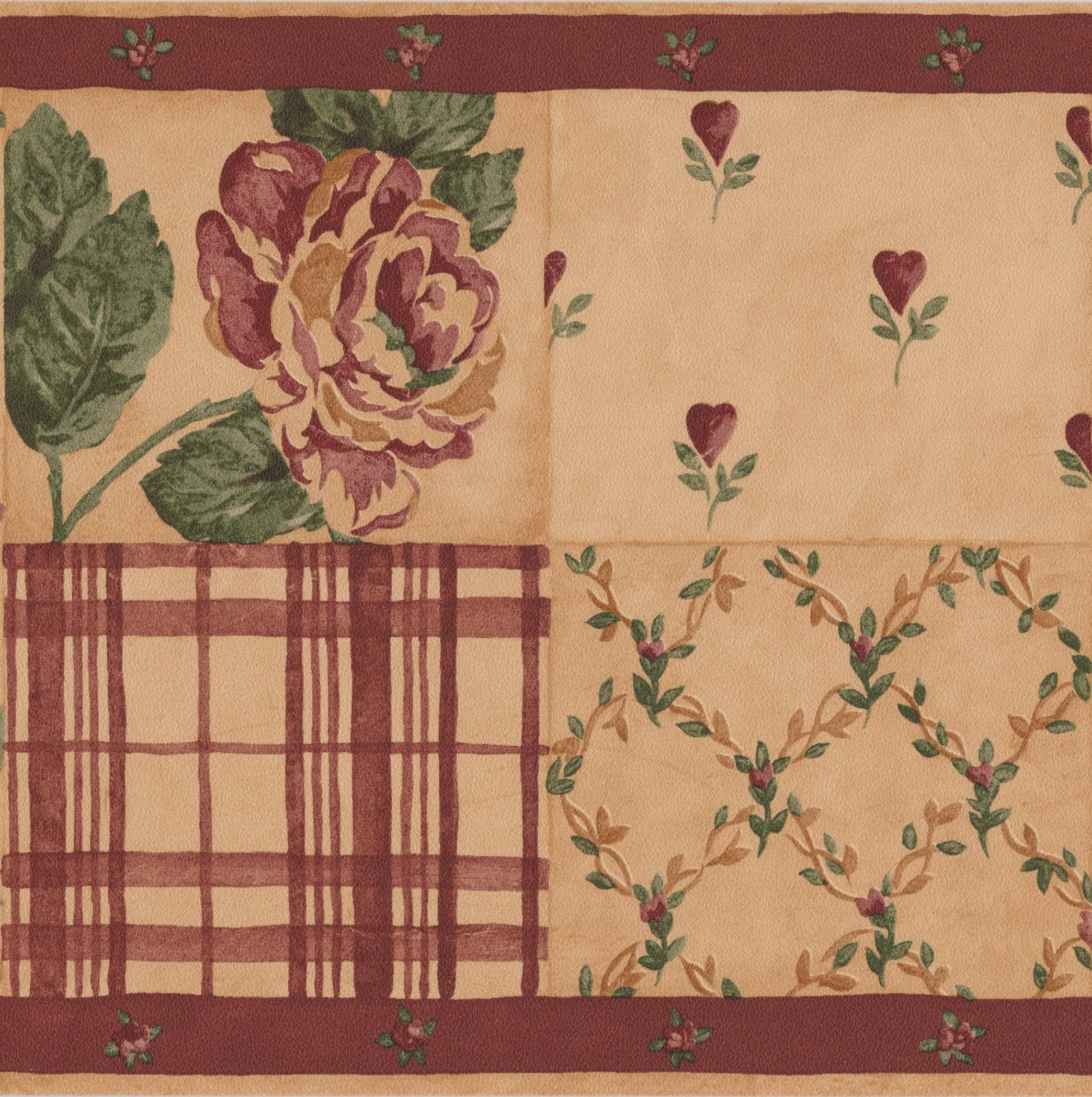 Wallpaper Border Pink Brown Roses Stripes Floral Wall Border Retro Design Roll 15 Ft X 7 In Walmart Com Walmart Com Wallpaper Border Pink Brown Roses Stripes Floral Wall Border Retro Design Roll 15 Ft X 7 In Walmart Com Walmart Com