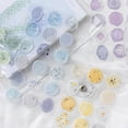 thumbnail image 3 of Riguas 18Pcs Decoration Sticker Cute Waterproof DIY Craft Sealing Wax INS Vintage Stamp Shape Scrapbooking Sticker DIY Supplies, 3 of 8