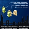 thumbnail image 2 of Gem Stone King 14K Yellow Gold Green Peridot Doble Notch Stud Earrings for Women Men | 0.50 Cttw | Gemstone August Birthstone | Marquise 6X3MM, 2 of 6
