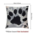 thumbnail image 4 of Acheng Black Gray Paws Throw Pillow Cover Set of 2 Cases Cute House Silhouette Cartoon Animal Dog Cat Paw Print Outdoor Decor Pillowcase Home Square 12x12in, 4 of 7