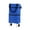 Blue, variant on 2 in 1 Lightweight Collapsible Shopping Cart, Folding Cart with Wheels, Reusable Grocery Bags, Travel Bag for Women or Men, Home, Kitchen, 15.35x17.72"