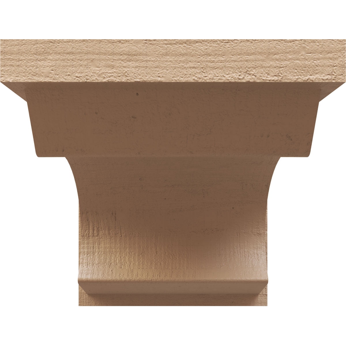11"W x 22"D x 11"H Wide Emerson Rough Cedar Woodgrain TimberThane Corbel, Primed Tan