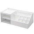 thumbnail image 1 of 1 PC Multifunctional Storage Box Exquisite Cosmetics Holder Handy Desk Organizer (L, White), 1 of 2