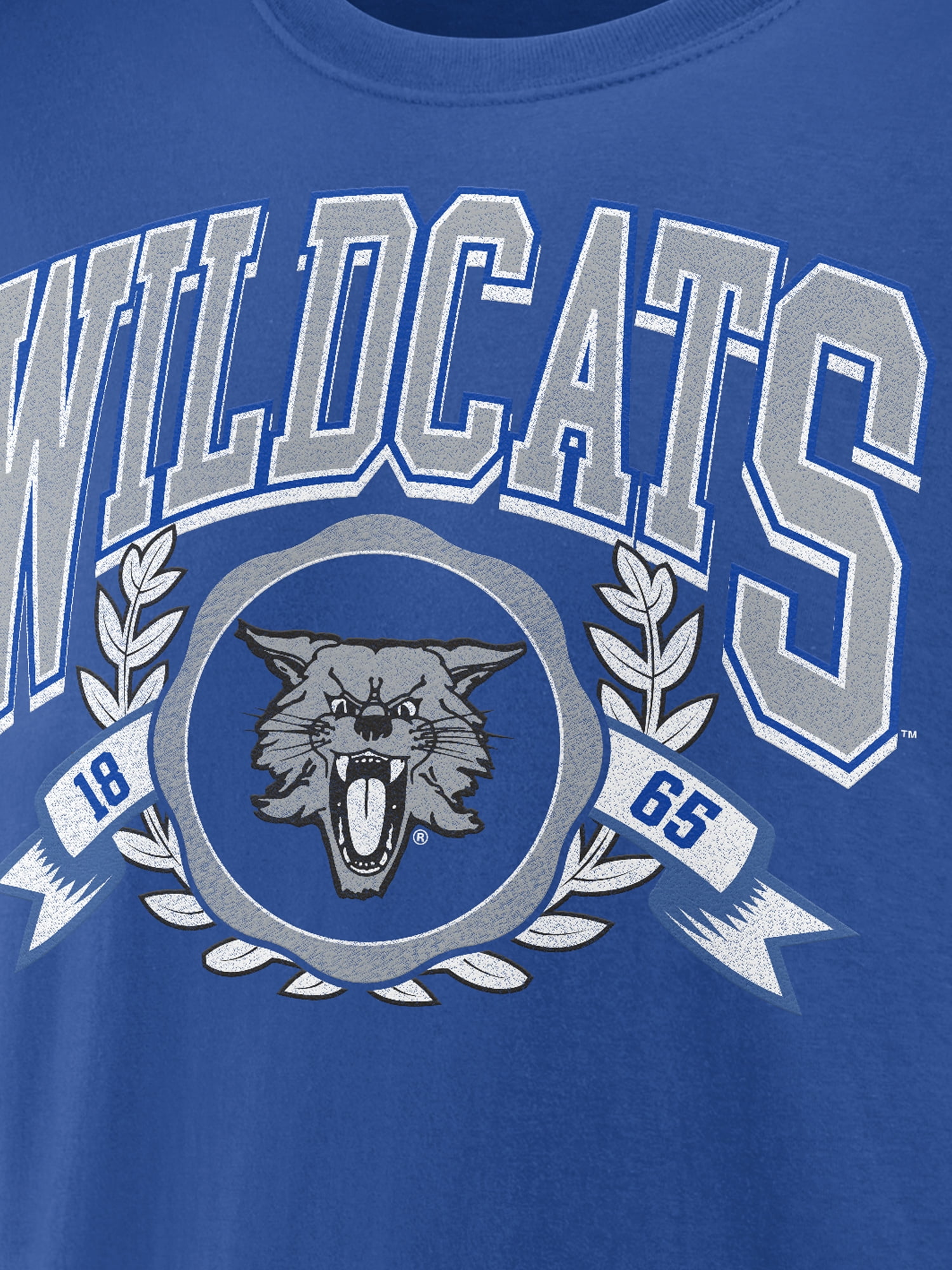 NCAA Kentucky Wildcats Men's Cotton Blue Short Sleeve T-Shirt