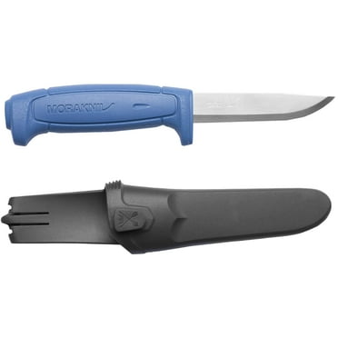 Morakniv Craftline Basic 546 Fixed-Blade Knife with Stainless Steel Blade and Combi-Sheath, 3.6 Inch