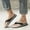 Black, variant on PEONAVET Men's Beach Sandals, Quick-Dry Flip-Flop Slides, Water Resistant Suede Lining & Wet Grip Soles, Soft Comfort Fit & Arch Support - Summer Savings Clearance