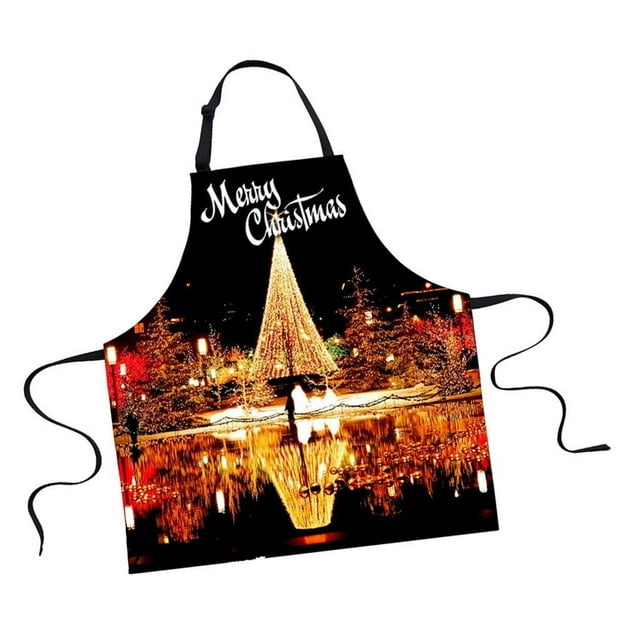 GUOOL Tablier de Chef Adulte de Noël pour la Cuisine Festive