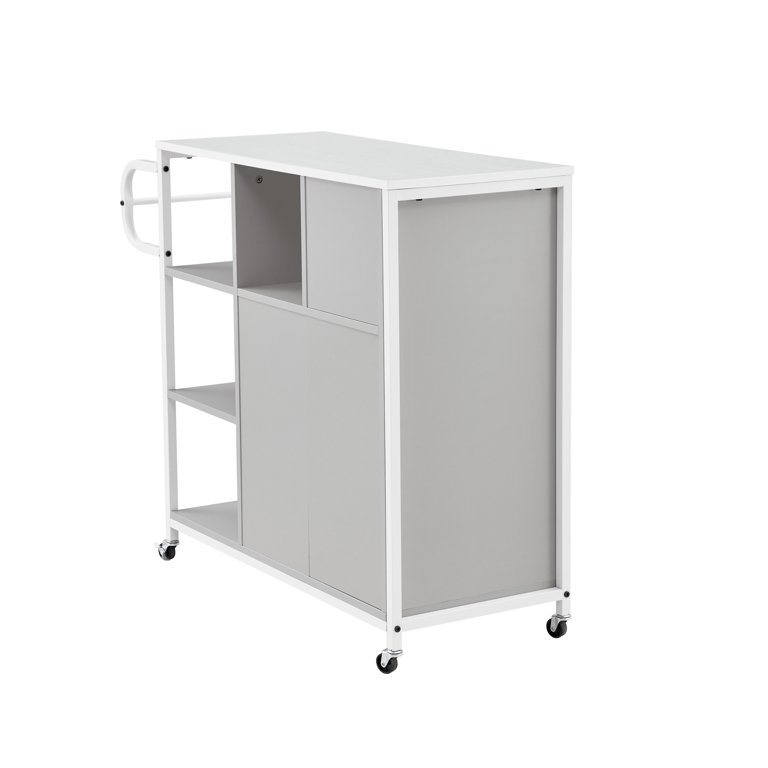 Kitchen Island Cart on Wheels - Portable Kitchen Island with Drop Leaf,  Rolling Kitchen Island with Storage - AliExpress