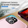 thumbnail image 3 of Dteck for iPhone 13 Case with Ring Stand Cover,Hybrid Shockproof Impact-Resistant Bumpers Protective with Built-in Ring Stand Ring Kickstand for Apple iPhone 13 (Pink/Rosegold), 3 of 8