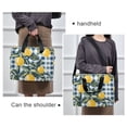 thumbnail image 6 of FORMRS 16" Laptop Bag Carrying Sleeve Case with Handle Travel Shoulder Briefcase, Retro Beige Lemon, 6 of 8