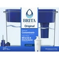 thumbnail image 4 of Brita 27 Cup Plastic Water Filtration Dispenser, Blue, 1 Standard Brita Filter, 4 of 12