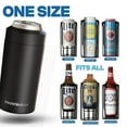 thumbnail image 2 of Frost Buddy Universal Can Cooler - Fits all - Stainless Steel Can Cooler for 12 oz & 16 oz Regular or Slim Cans & Bottles - Stainless Steel, 2 of 9