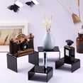 thumbnail image 4 of 1 juego de soportes de exhibición de acrílico negro, accesorios de exhibición de estante de exhibición de joyería (conjunto grande, mediano, pequeño, Baoblaze soporte de pantalla de acrílico, 4 of 8