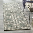 thumbnail image 3 of SAFAVIEH Chatham James Geometric Wool Area Rug, Light Blue/Ivory, 4' x 6', 3 of 9