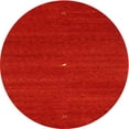thumbnail image 1 of Ahgly Company Indoor Round Contemporary Neon Red Abstract Area Rugs, 7' Round, 1 of 6