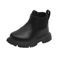 thumbnail image 5 of Eltusu Girls Booties, Spring Winter Windproof No Slip Casual Ankle Boots Black Size 8 Toddler, 5 of 6