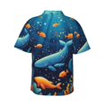 thumbnail image 3 of Balery Whimsical Underwater Fantasy Print Men's Hawaiian Shirts Short Sleeve Beach Shirt Relaxed Fit Vacation Button Down Shirts-3X-Large, 3 of 9