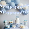 thumbnail image 6 of Party Decorations,Bow Garland Banner,QZS Handmade Bow Wreath Party Hanging Decorations for Bridal Shower Decor,Bachelorette Party,Birthday,2pcs,Blue, 6 of 6