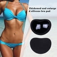 thumbnail image 3 of Almohadillas de realce para Bikini, 2 uds., esponja de silicona para sujetador, almohadillas para insertar en el pecho (negro) Sywqhk Cuidado Belleza, 3 of 4